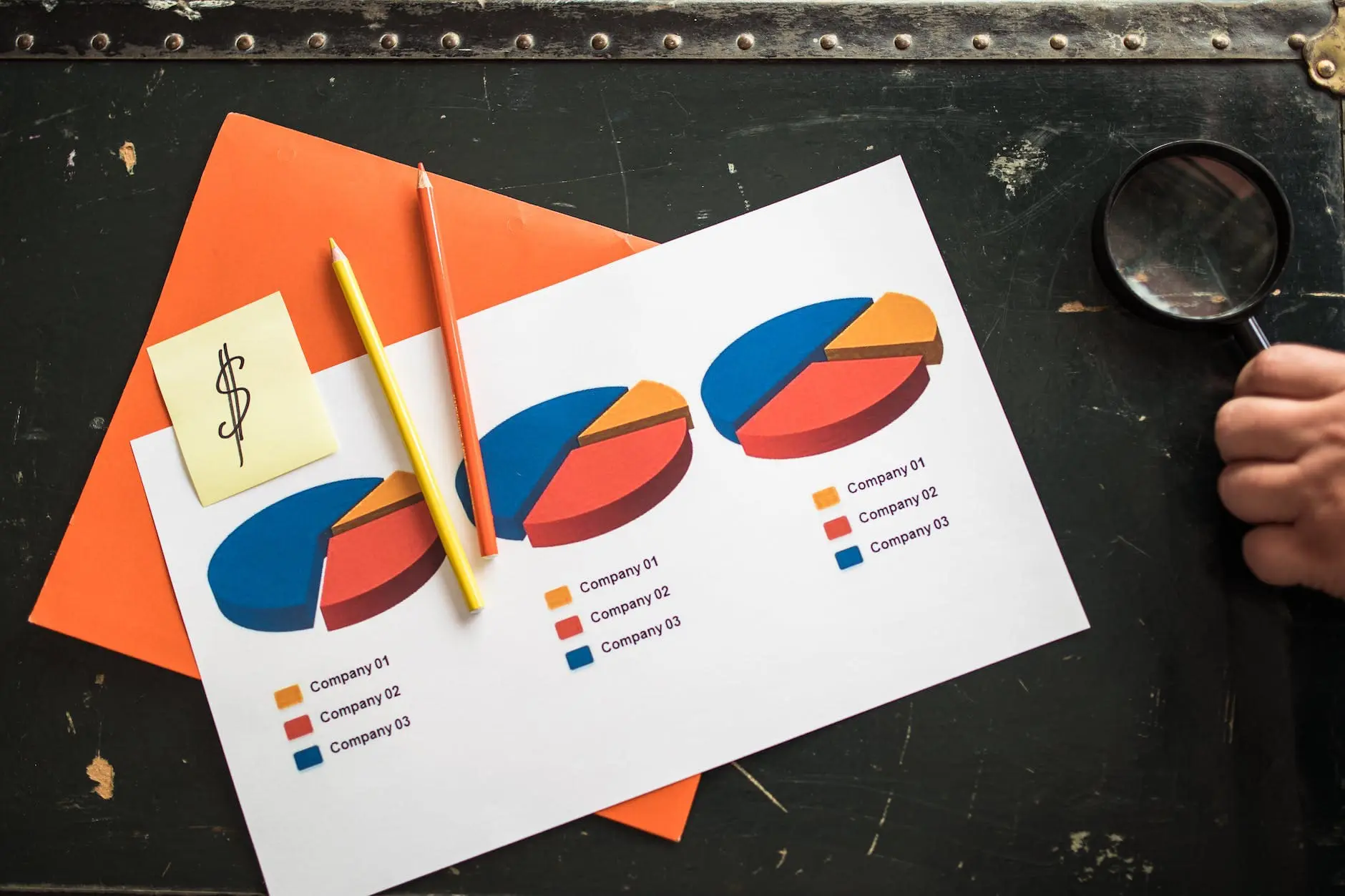 white blue and orange paper